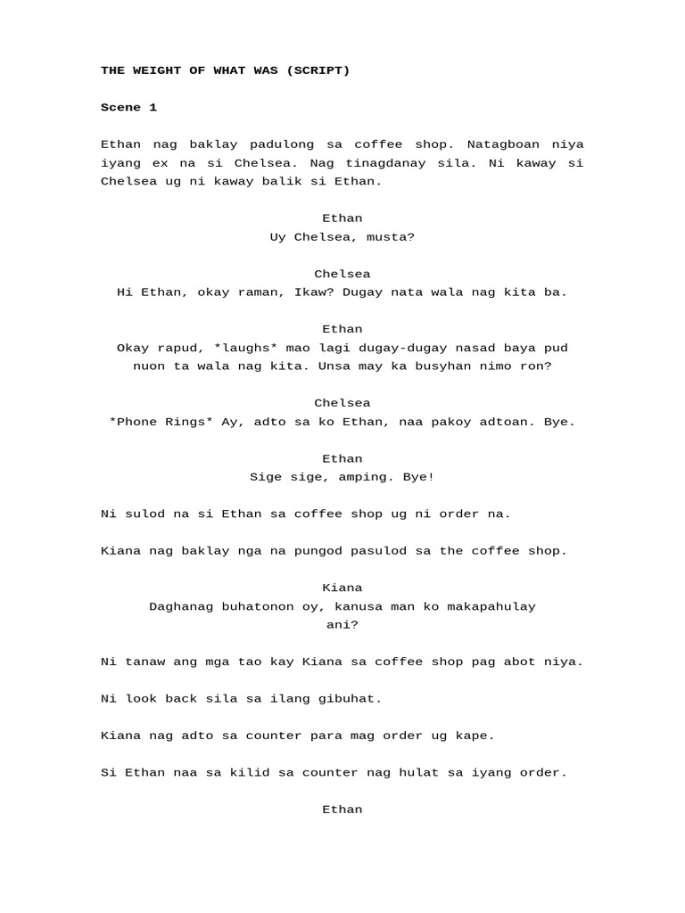 The Weight of What Was Script | PDF