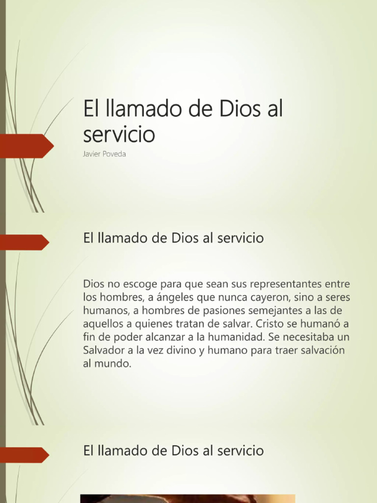 El Llamado de Dios Al Servicio | PDF