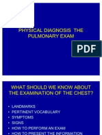 The Pulmonary Exam