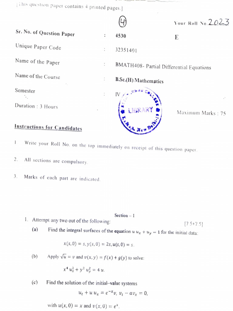 B.Sc. Mathematics Exam Question Papers | PDF | Integral | Limit ...