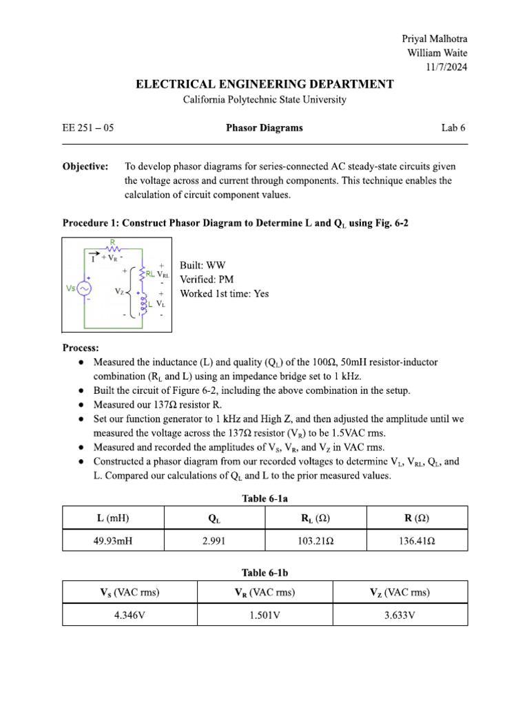 EE251-Lab6 | PDF