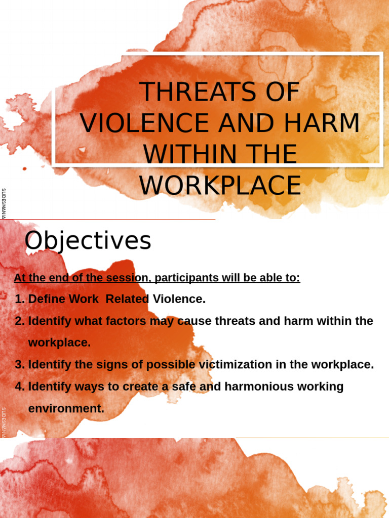 Workplace Violence Prevention Guide | PDF | Violence | Harassment