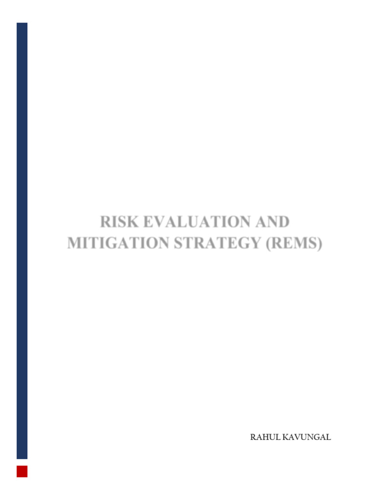 Assignment 4 - REMS - Regulatory Affairs | PDF | Myocardial Infarction ...