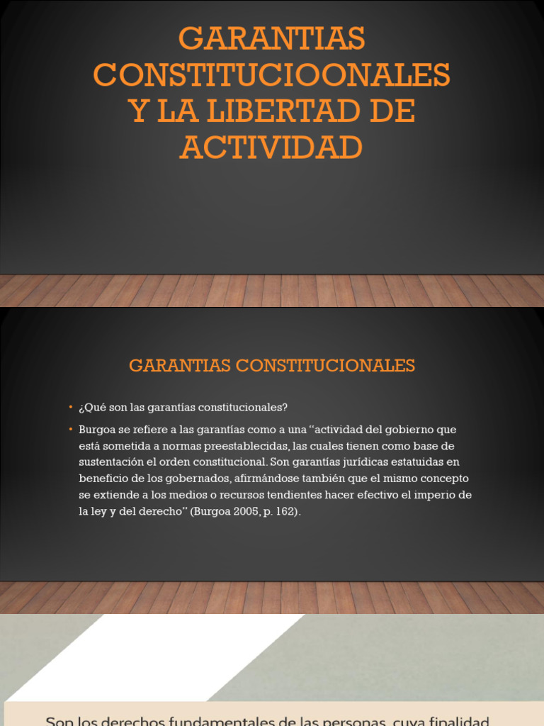 Garantías Constitucionales en México | PDF | Derecho Constitucional ...