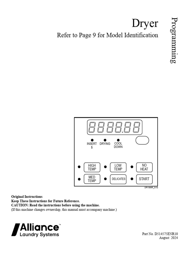 Dryer: Refer To Page 9 For Model Identification | PDF | Personal ...