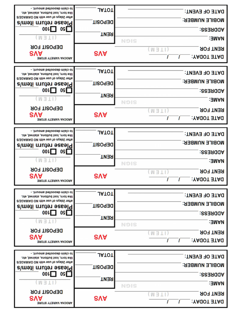 Rent Slip | PDF