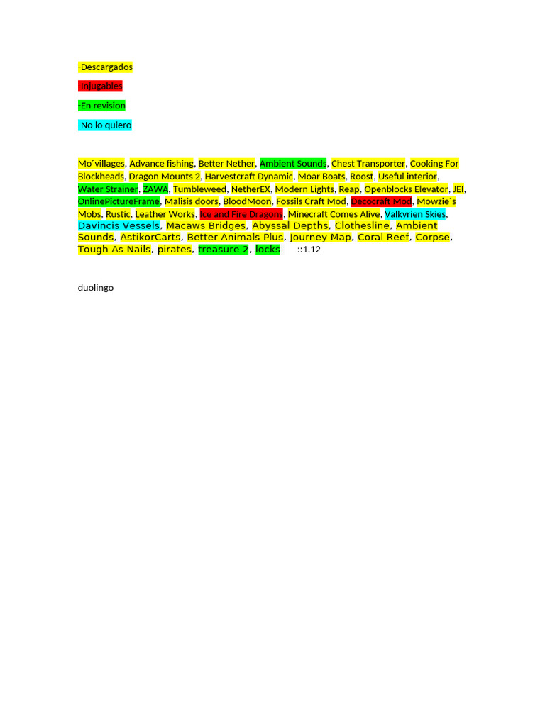Mods Minecraft Escrito | PDF