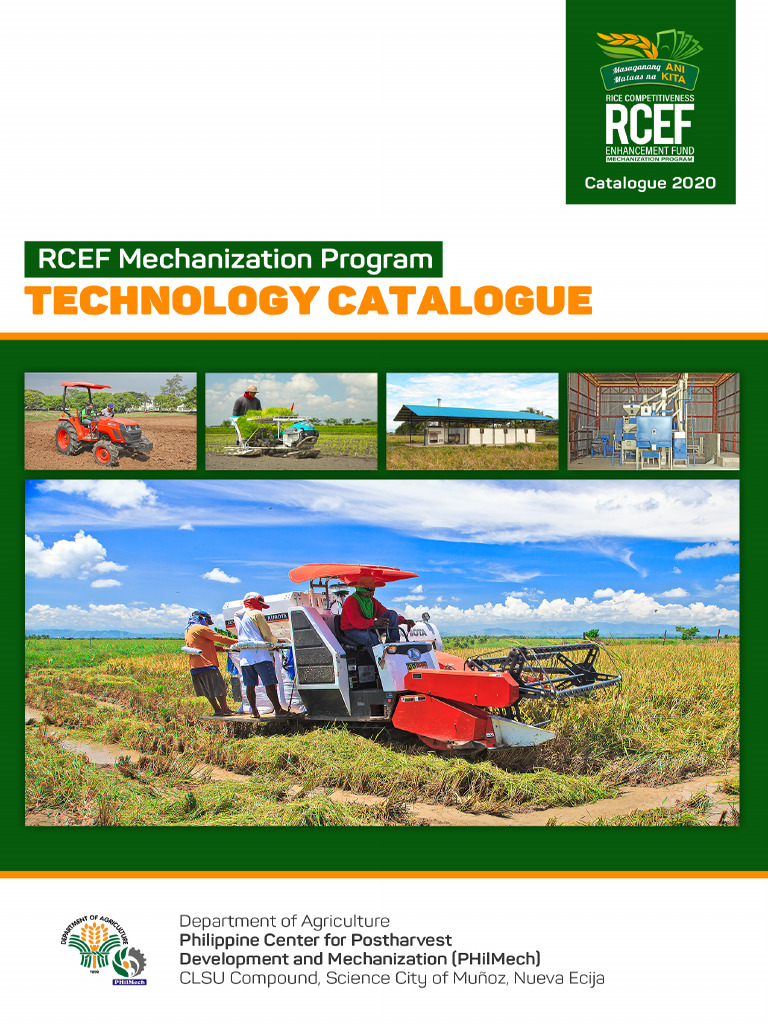 RCEF Mechanization Technology Catalogue | PDF | Tractor | Sowing