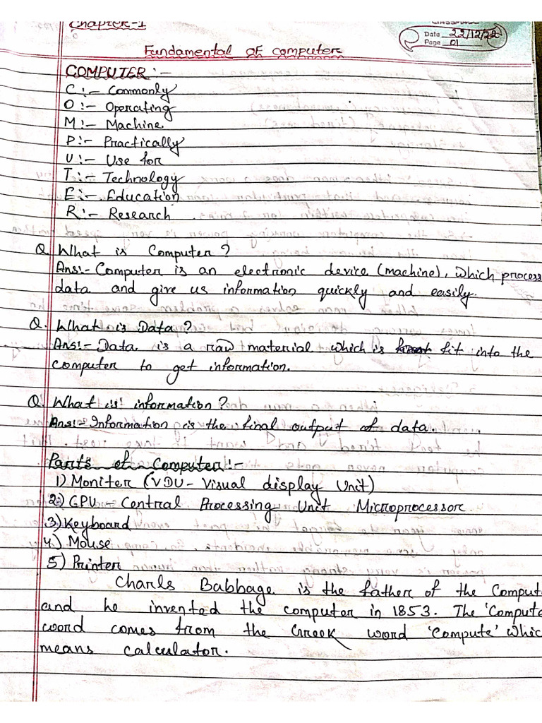 Computer Notes | PDF