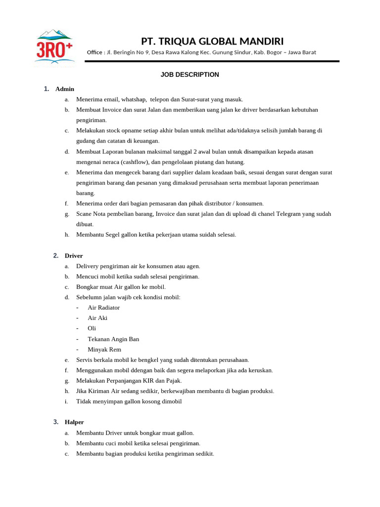 Job Desk | PDF