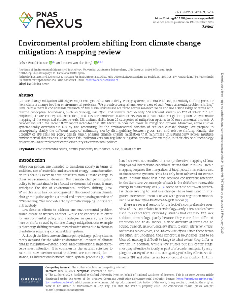 Pgad 448 | PDF | Climate Change Mitigation | Sustainability