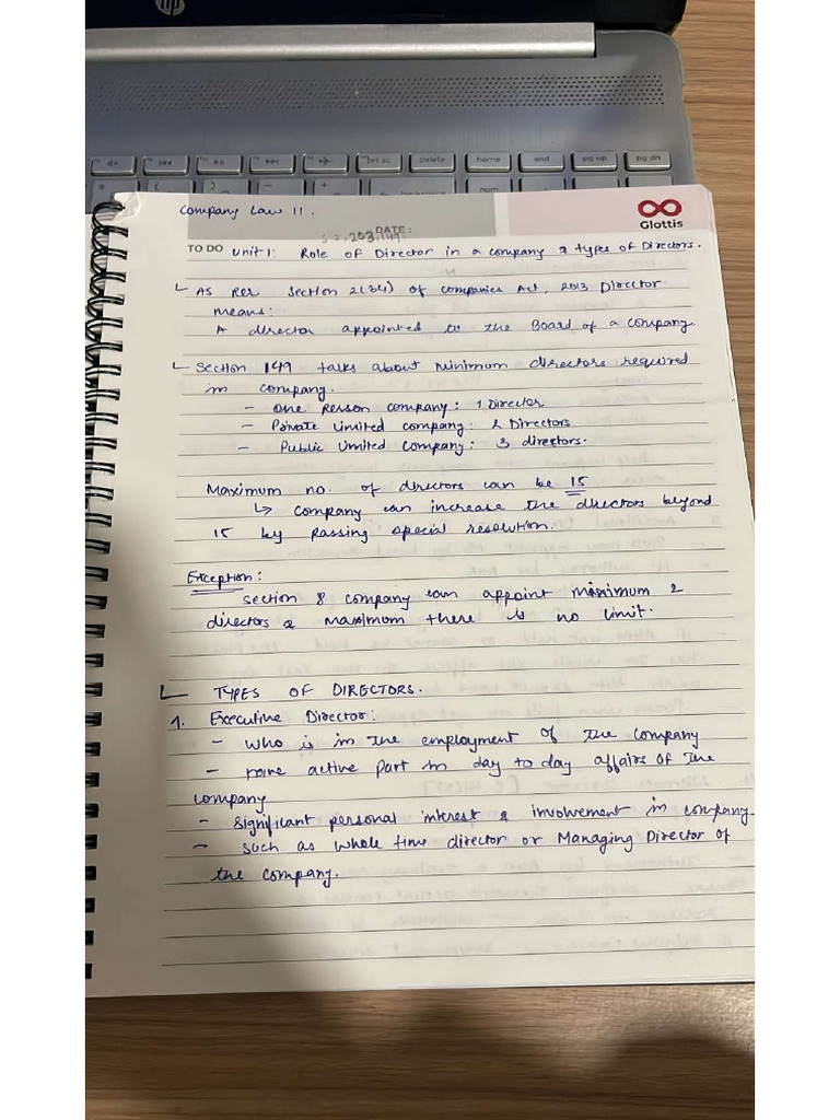 Company Law Mid Sem Notes | PDF