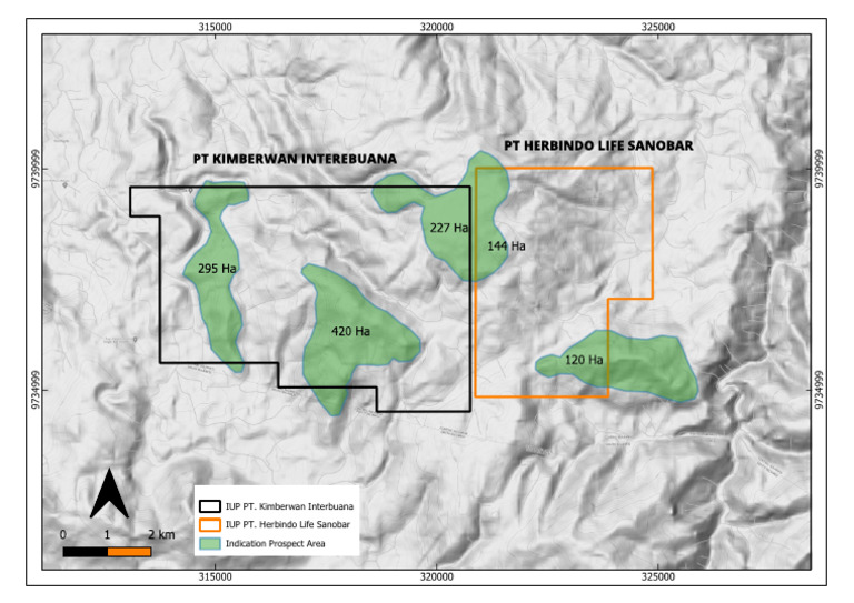 Indication Prospect Area PT Kimberwan and PT Herbindo | PDF