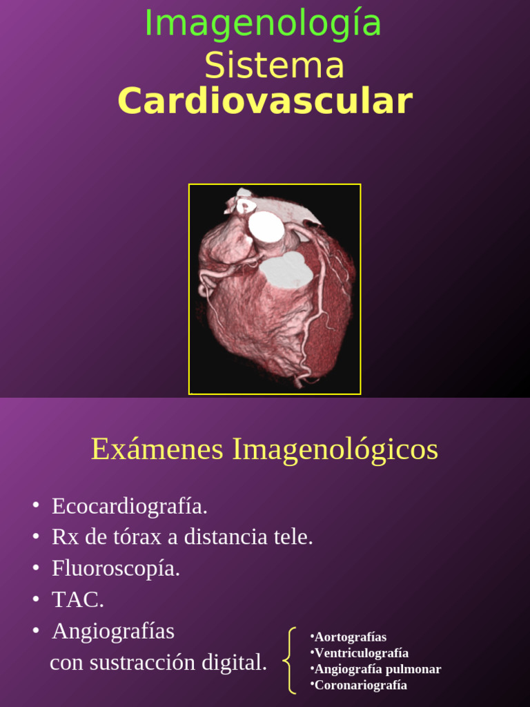 Imagenología Cardiovascular. VIRTUAL | PDF | Corazón | Sistema circulatorio