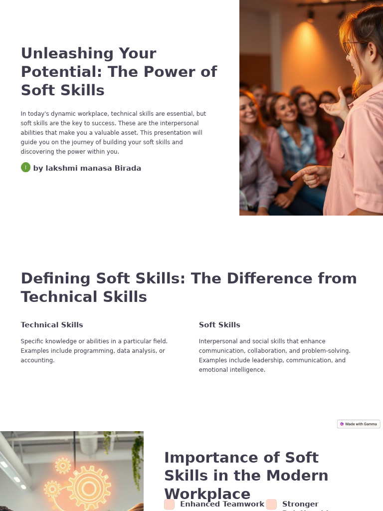 Unleashing Your Potential The Power of Soft Skills PDF Skill