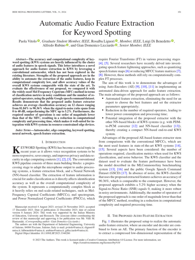 Automatic_Audio_Feature_Extraction_for_Keyword_Spotting | PDF | Applied ...
