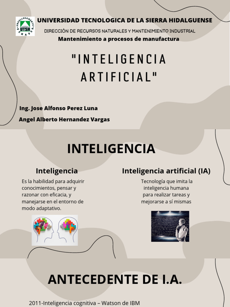 Aplicaciones de la Inteligencia Artificial | PDF