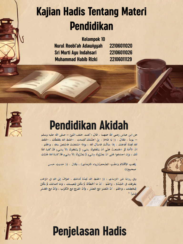 PPT Hadis Tarbawi Kel. 10 | PDF
