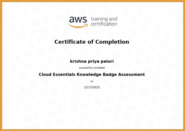 Cloud Essentials Badge Certificate | PDF