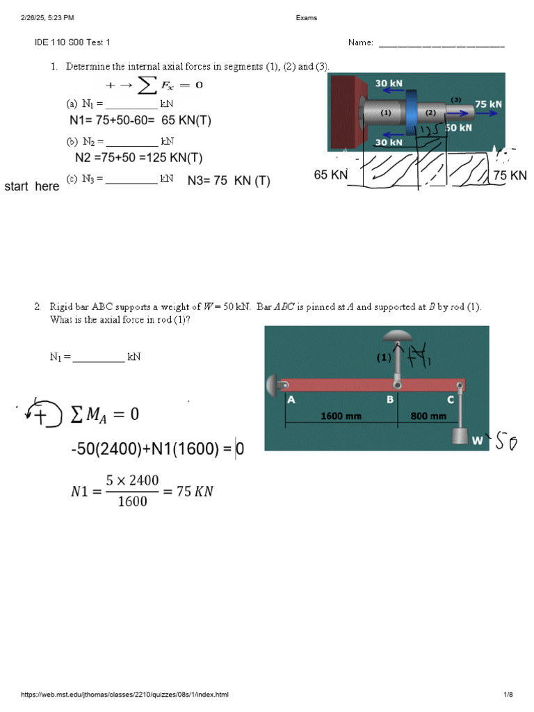 CH 1 Types of Stres2 Tutorial Modified.2 PDF | PDF
