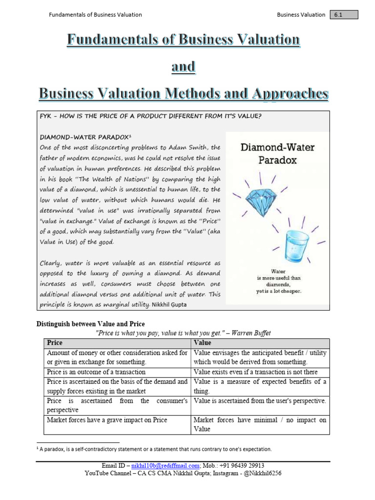 Business Valuation Fundamentals Explained | PDF | Valuation (Finance ...