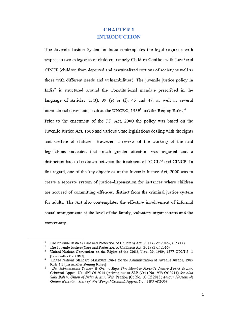 Juvenile Justice System in India Explained | PDF | Restorative Justice ...