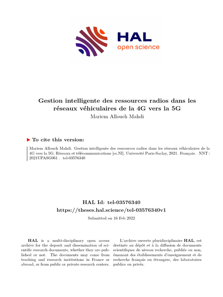 Gestion des ressources radio 4G à 5G | PDF | LTE (Télécommunication ...