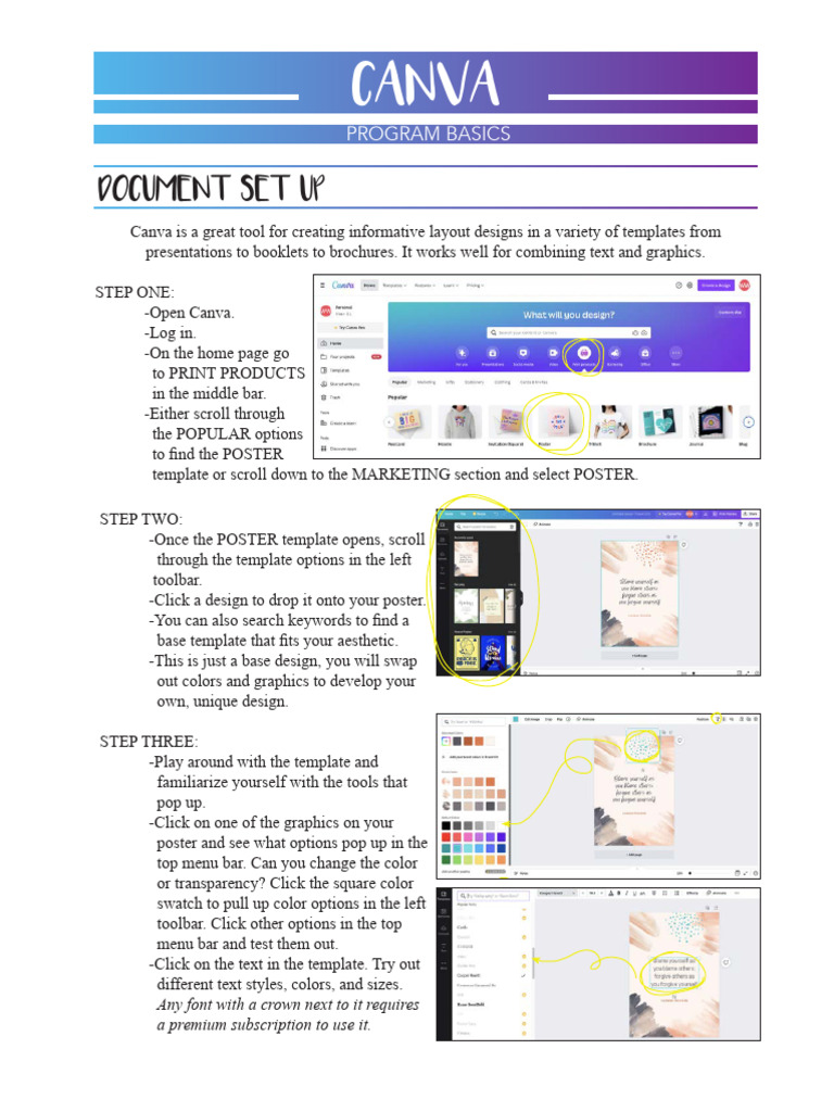 5-Canva Basics - Original | PDF | Page Layout | Computing
