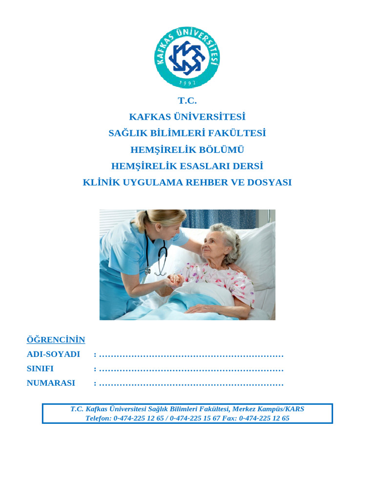 Klinik Uygulama Rehber Ve Dosyası 2024-2025 | PDF