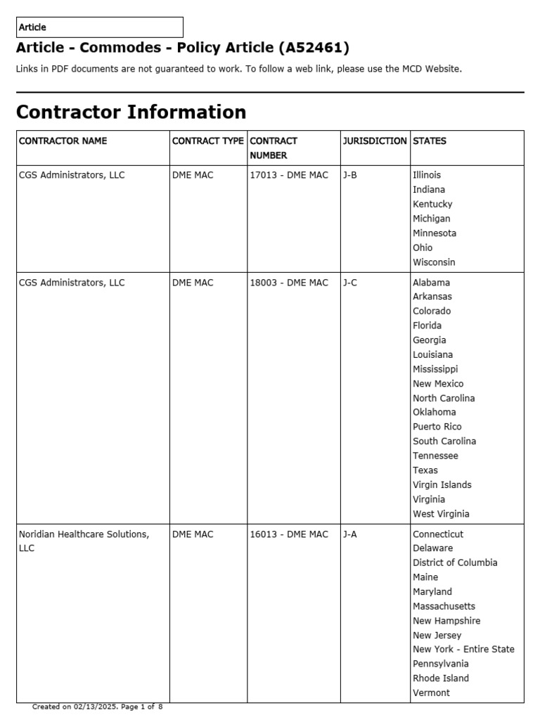Medicare Commodes Policy Overview | PDF | Medicare (United States) | U ...
