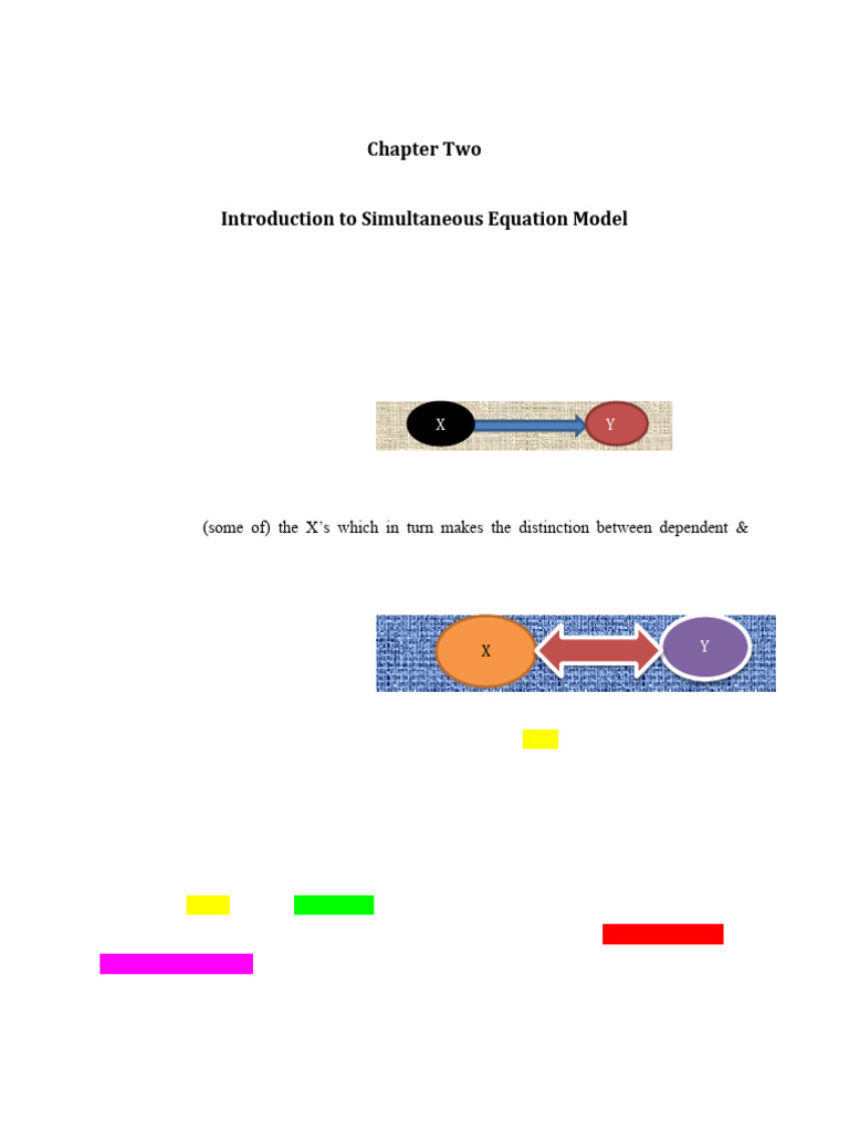 Understanding Simultaneous Equation Models | PDF | Endogeneity ...