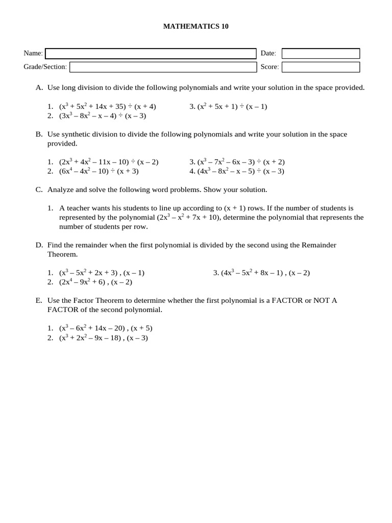 Mathematics 10.PT | PDF