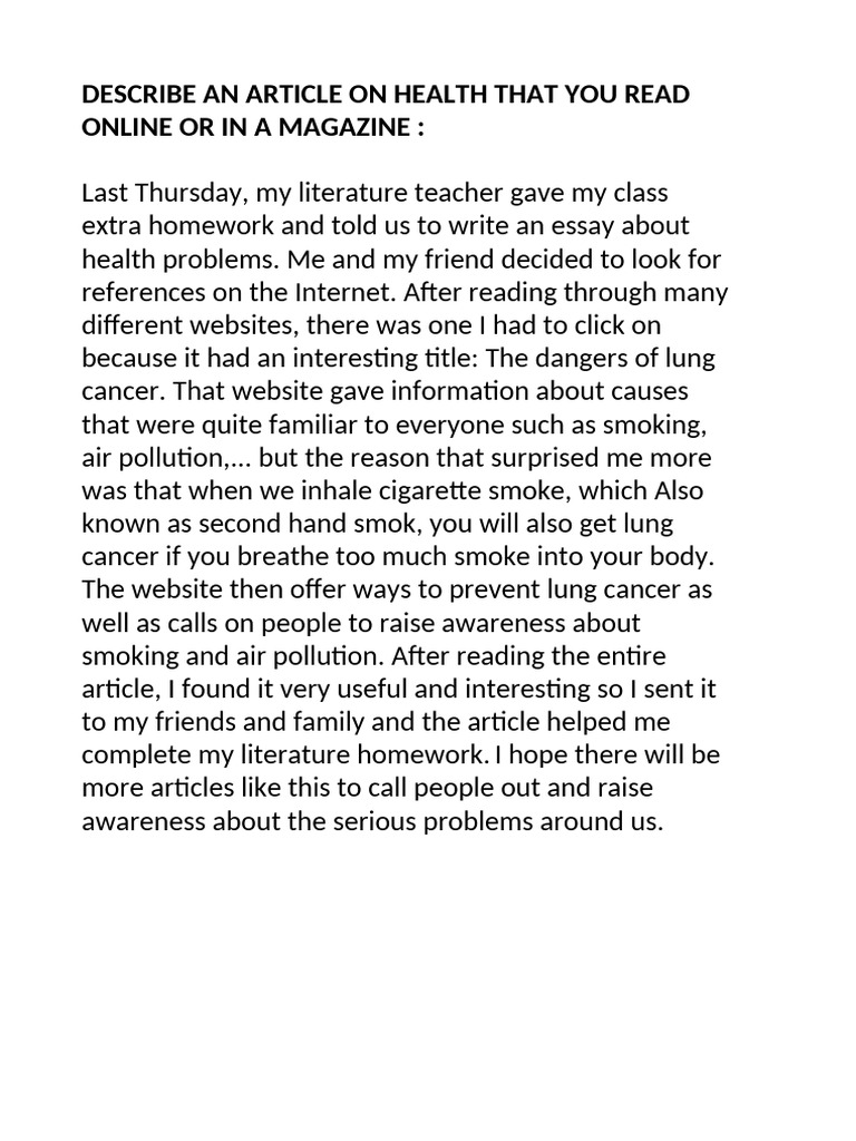 Lung Cancer Awareness and Prevention | PDF