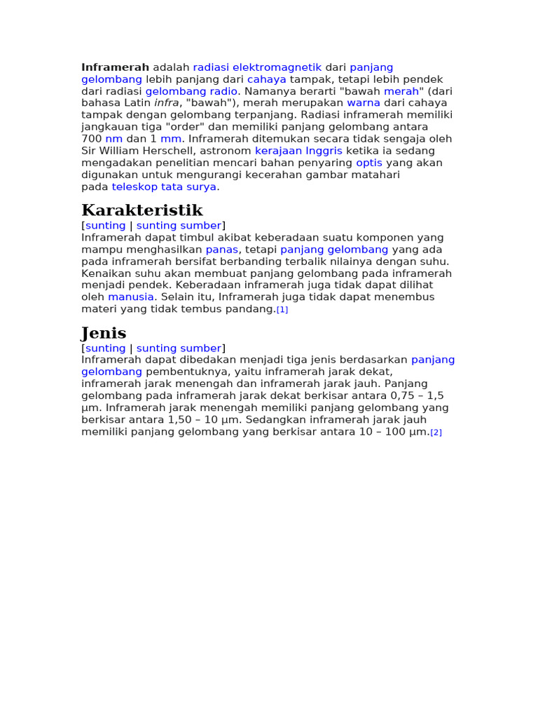 Pengertian dan Jenis Inframerah | PDF