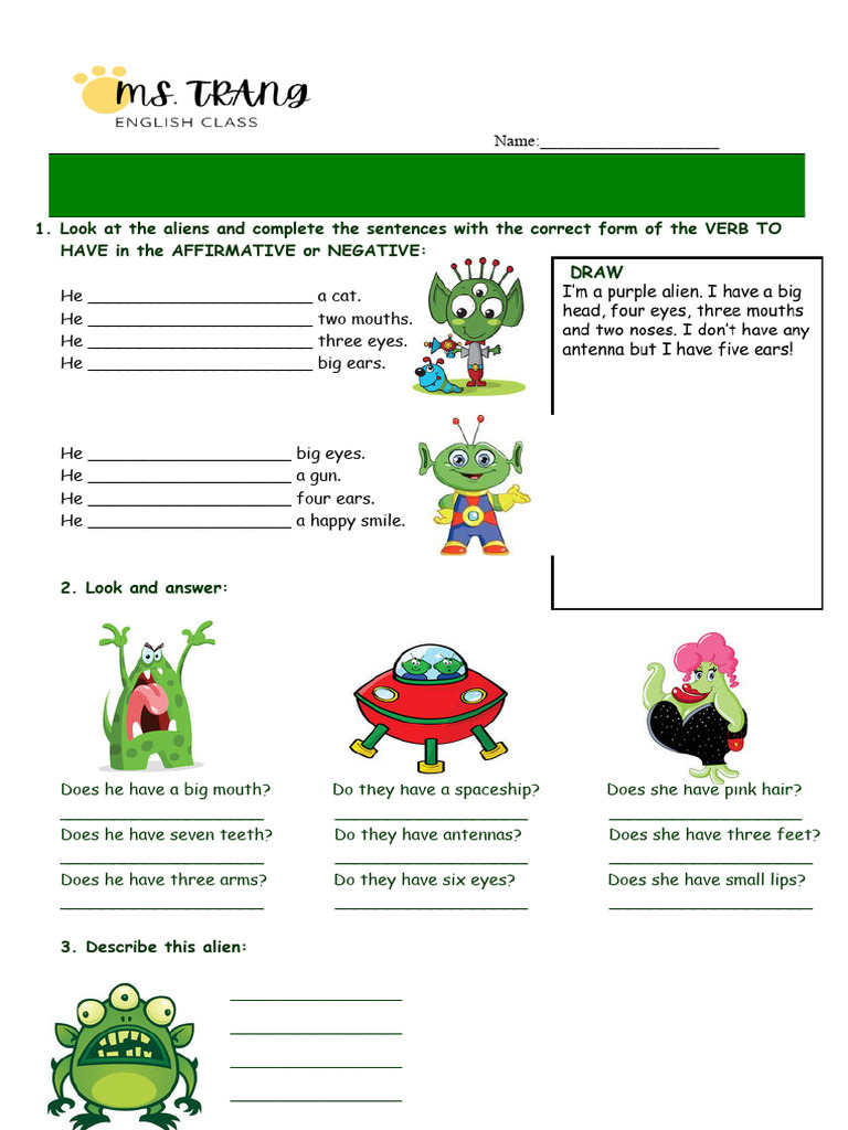 Bài Tập Have - Has | PDF