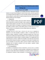 Principios Básicos para La Planeación Didáctica para Aulas Multigrado