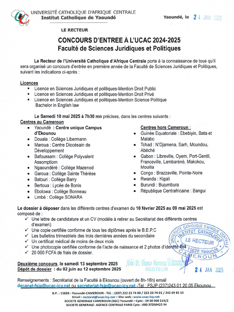 Concours FSJP Version en Français - 0001 | PDF