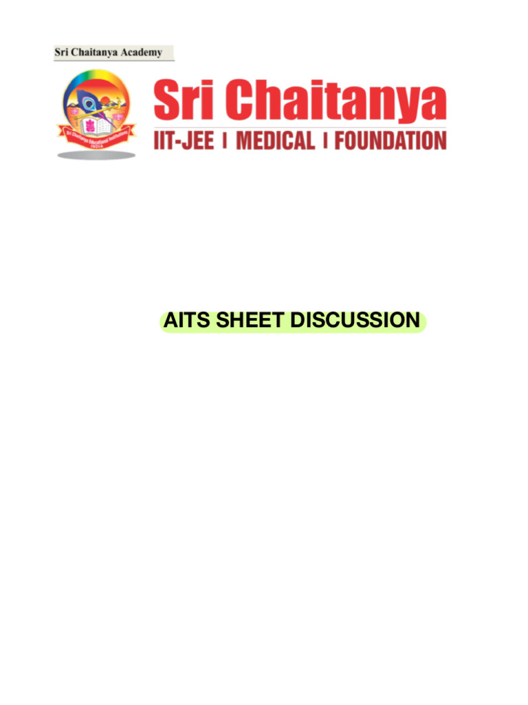 Aits Sheets 01 | PDF
