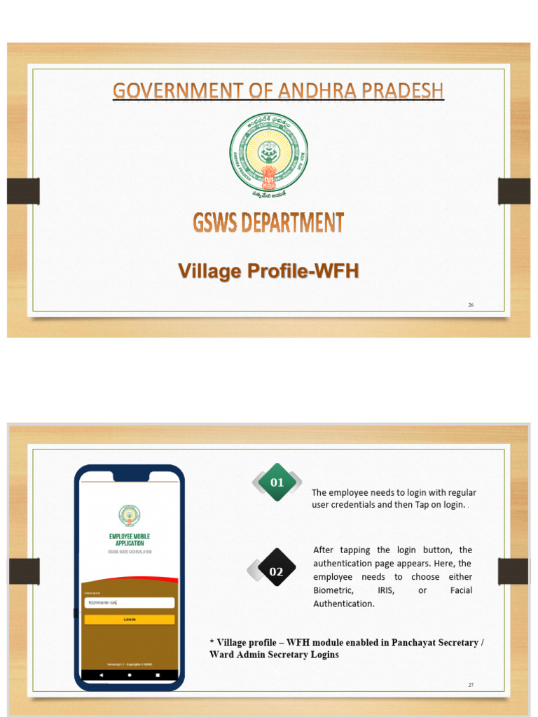 Village Profile WFH Login Guide | PDF | Cyberwarfare | Security