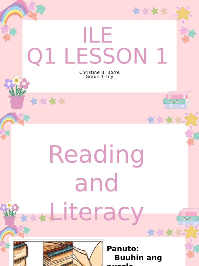 Grade 1 Reading and Literacy Lesson | PDF
