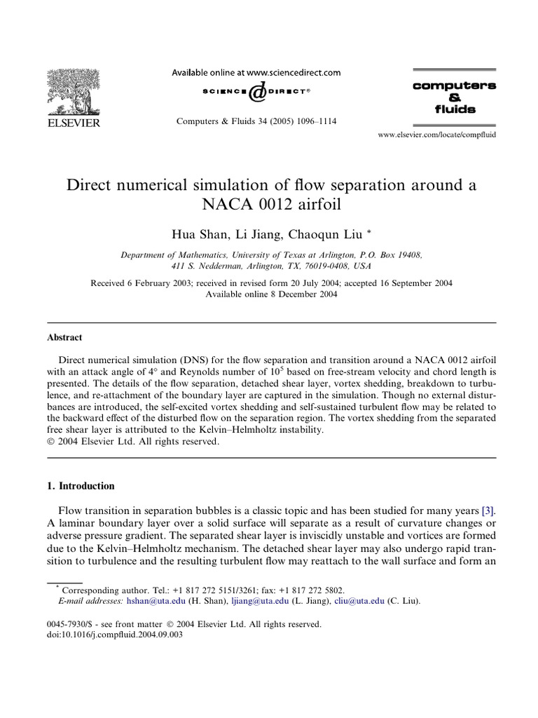 Simulation Naca0012 Airfoil | PDF | Vortices | Boundary Layer