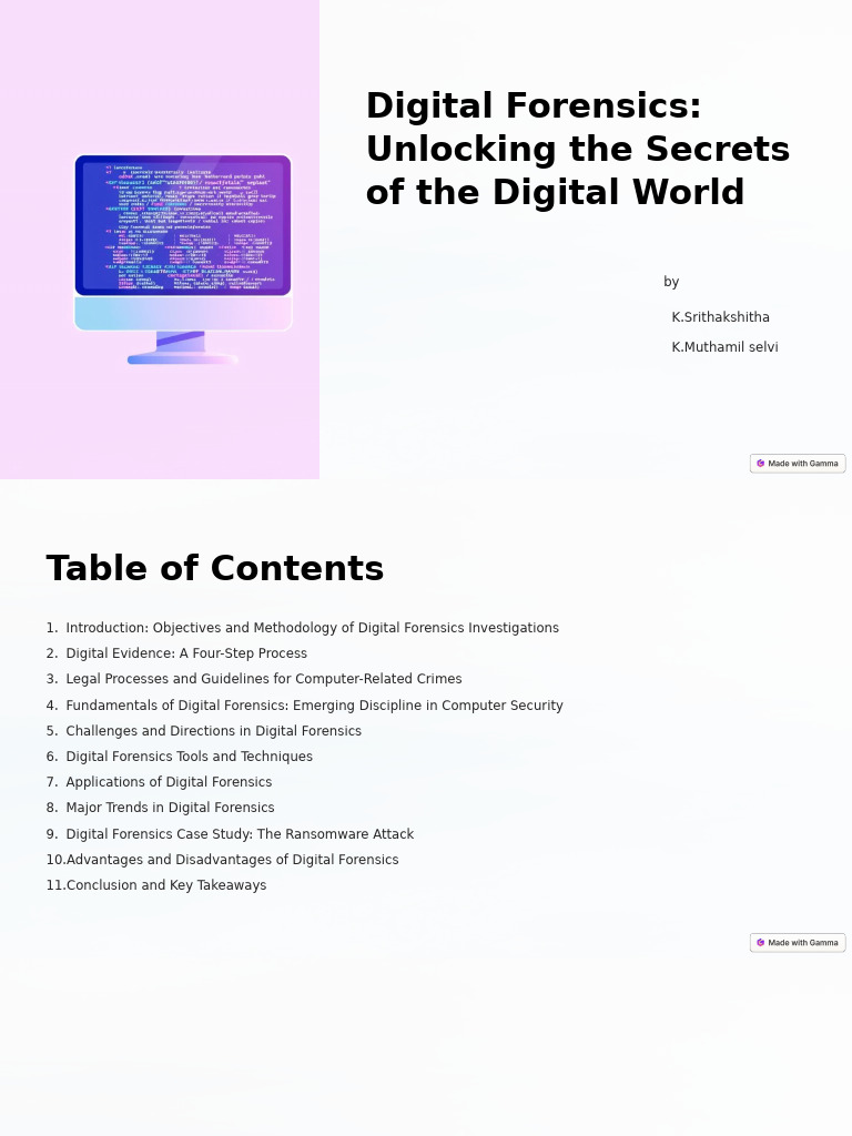 Digital Forensics: Methods and Trends | PDF | Digital Forensics ...
