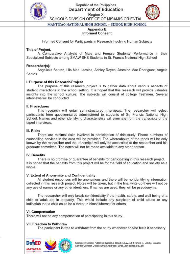 Practical Research 1 Informed Consent Pdf