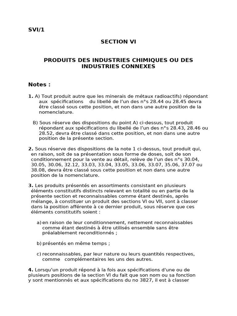 Classification des Produits Chimiques | PDF