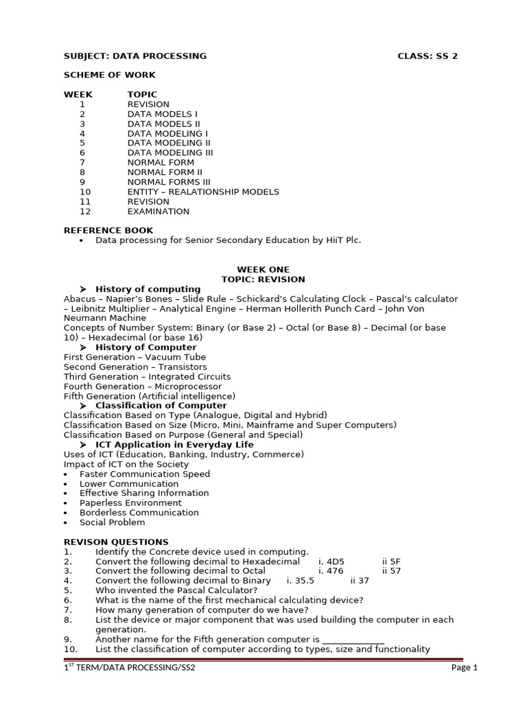 Data Modeling Concepts and Techniques | PDF | Data Model | Databases