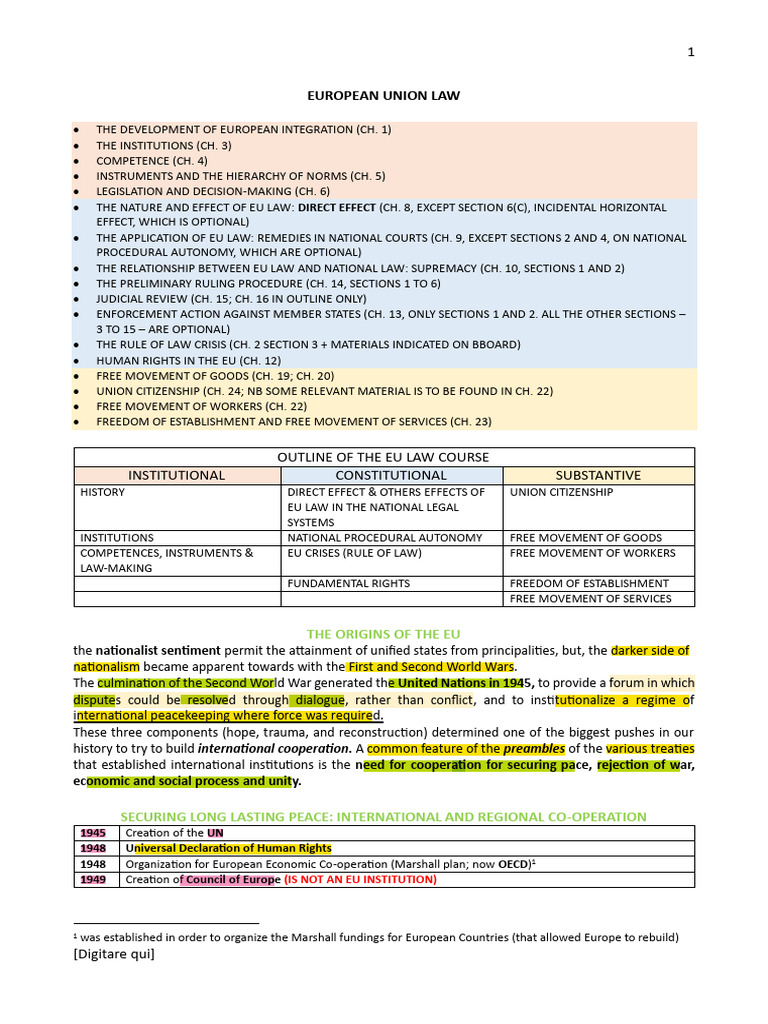 EU Partial 1 | PDF | European Union | European Economic Community