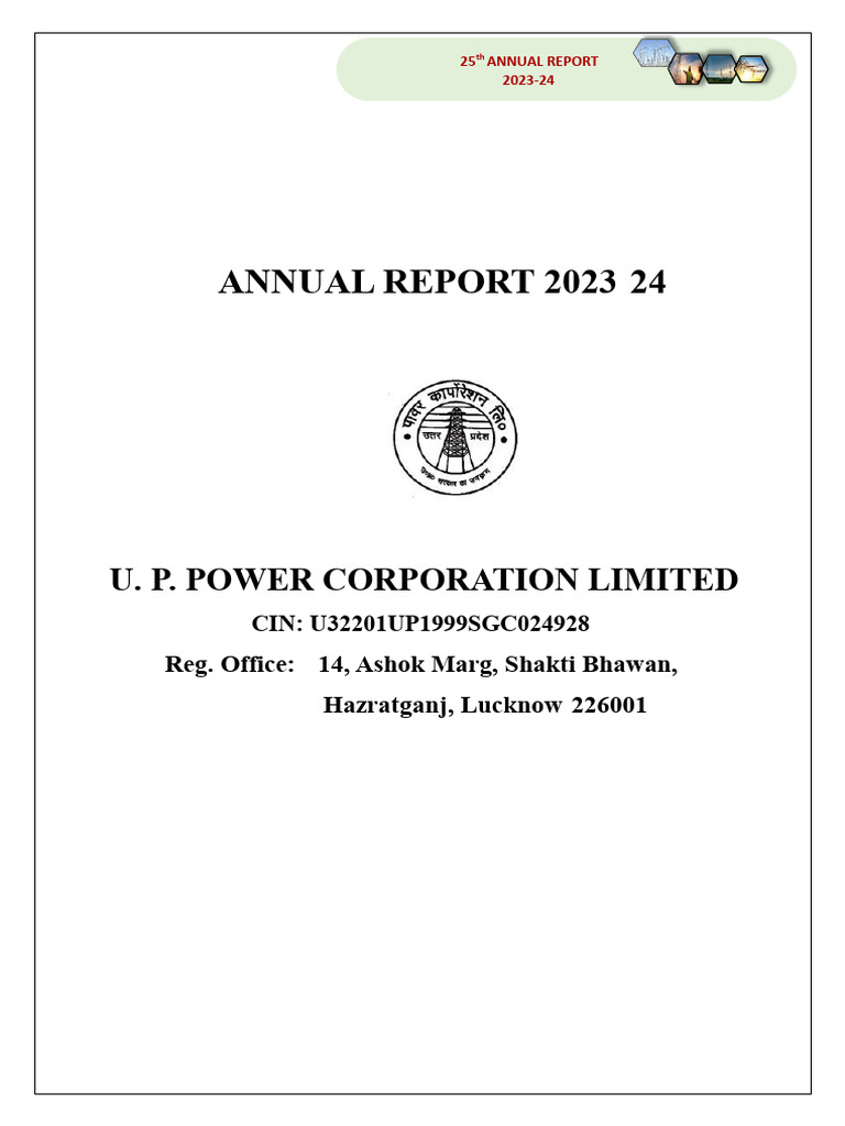 UPPCL 25th Annual Report 2023-24 | PDF | Expense | Net Income
