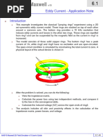 Eddy Current Analysis in Ansys Maxwell | PDF | Inductor | Physics