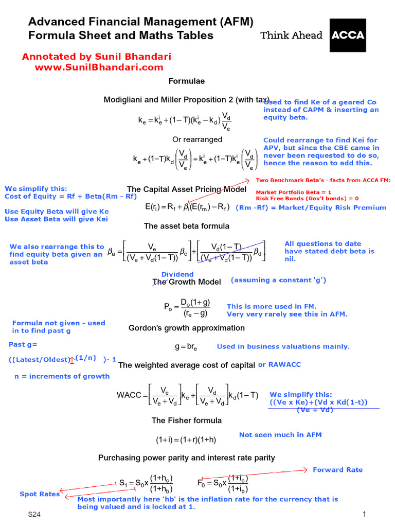 acca-afm-formulae-from-sep-24-inc-sunil-s-annotations-1739193511-pdf