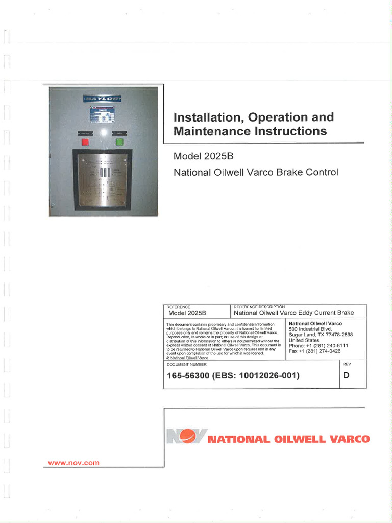 08 Installation, Operatin and Maintenance Instructions | PDF